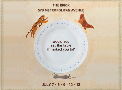 would you set the table if I asked you to?